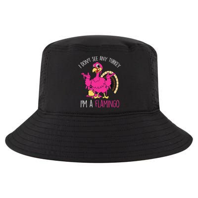 Thanksgiving Turkey Quote Flamingo In Disguise Cool Comfort Performance Bucket Hat