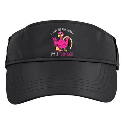 Thanksgiving Turkey Quote Flamingo In Disguise Adult Drive Performance Visor