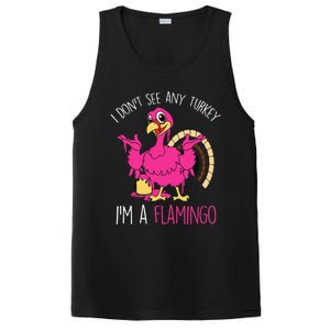 Thanksgiving Turkey Quote Flamingo In Disguise PosiCharge Competitor Tank