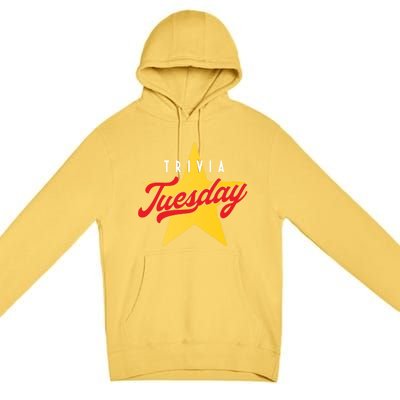 Trivia Tuesday Quiz Games Show Trivia Night Gift Premium Pullover Hoodie