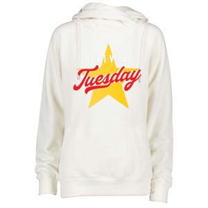 Trivia Tuesday Quiz Games Show Trivia Night Gift Womens Funnel Neck Pullover Hood