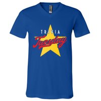 Trivia Tuesday Quiz Games Show Trivia Night Gift V-Neck T-Shirt