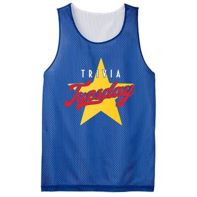 Trivia Tuesday Quiz Games Show Trivia Night Gift Mesh Reversible Basketball Jersey Tank