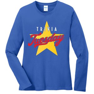 Trivia Tuesday Quiz Games Show Trivia Night Gift Ladies Long Sleeve Shirt