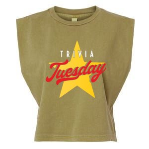 Trivia Tuesday Quiz Games Show Trivia Night Gift Garment-Dyed Women's Muscle Tee