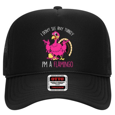 Thanksgiving Turkey Quote Flamingo In Disguise Trucker Hat