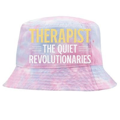 Therapist The Quiet Revolutionaries Therapist Tie-Dyed Bucket Hat