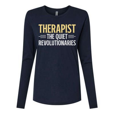 Therapist The Quiet Revolutionaries Therapist Womens Cotton Relaxed Long Sleeve T-Shirt