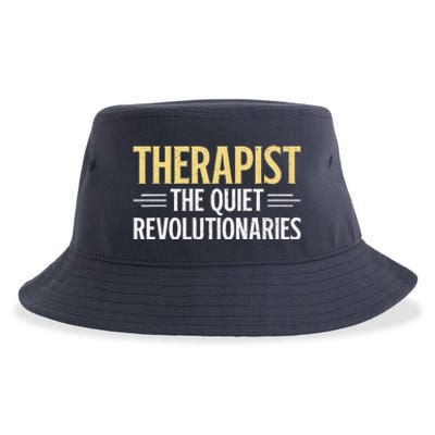 Therapist The Quiet Revolutionaries Therapist Sustainable Bucket Hat