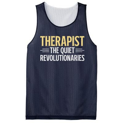 Therapist The Quiet Revolutionaries Therapist Mesh Reversible Basketball Jersey Tank