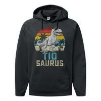 Tiosaurus T Rex Dinosaur Tio Saurus FatherS Family Tiosaurus T Rex Dinos Performance Fleece Hoodie