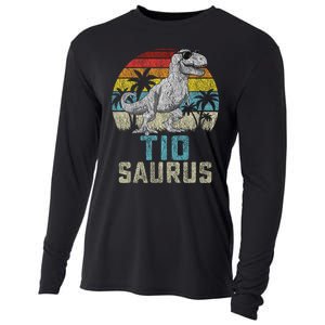 Tiosaurus T Rex Dinosaur Tio Saurus FatherS Family Tiosaurus T Rex Dinos Cooling Performance Long Sleeve Crew