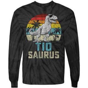 Tiosaurus T Rex Dinosaur Tio Saurus FatherS Family Tiosaurus T Rex Dinos Tie-Dye Long Sleeve Shirt