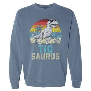 Tiosaurus T Rex Dinosaur Tio Saurus FatherS Family Tiosaurus T Rex Dinos Garment-Dyed Sweatshirt