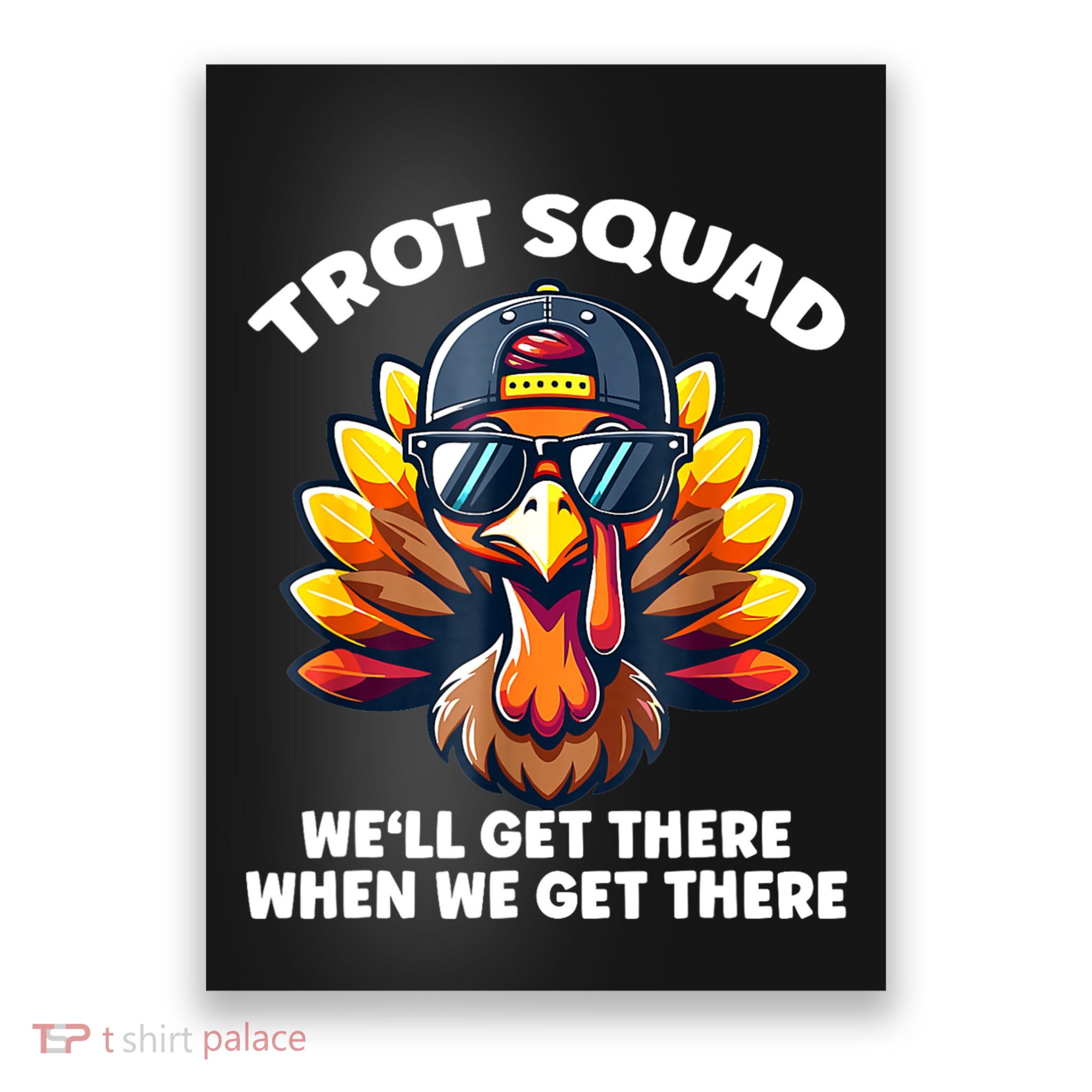 Thanksgiving Turkey Running Outfit Gear Costume Poster