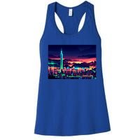 Taipei Taiwan Retro Vintage Travel Vacation Gift Women's Racerback Tank