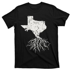 Texas Texan Roots Distressed Patriotic Tx Gift Patriot T-Shirt