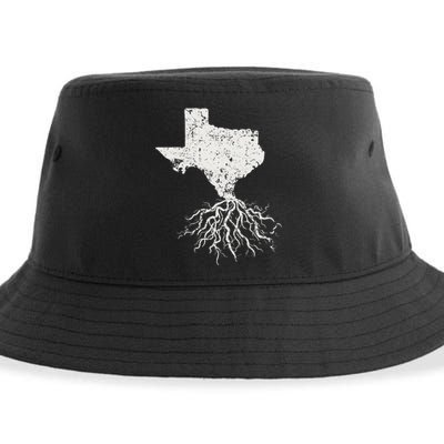 Texas Texan Roots Distressed Patriotic Tx Gift Patriot Sustainable Bucket Hat