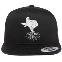 Texas Texan Roots Distressed Patriotic Tx Gift Patriot Flat Bill Trucker Hat