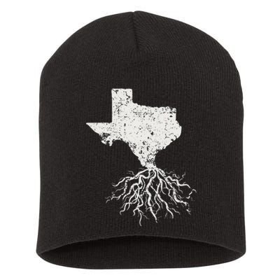 Texas Texan Roots Distressed Patriotic Tx Gift Patriot Short Acrylic Beanie