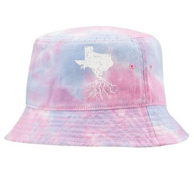 Texas Texan Roots Distressed Patriotic Tx Gift Patriot Tie-Dyed Bucket Hat