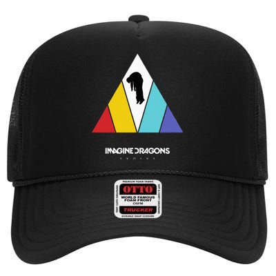 Triangle High Crown Mesh Back Trucker Hat