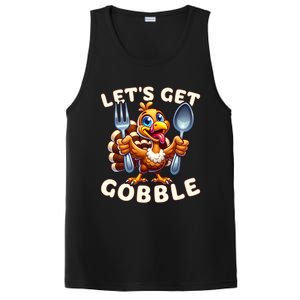 Thanksgiving Turkey Ready For Dinner LetS Get Gobble Gift PosiCharge Competitor Tank