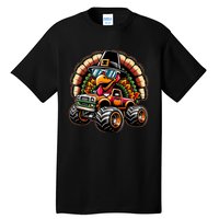 Thanksgiving Turkey Riding Monster Truck Tall T-Shirt