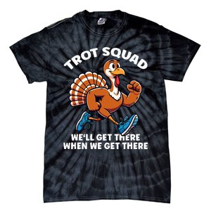 Thanksgiving Turkey Running Outfit Gear Costume Turkey Trot Tie-Dye T-Shirt