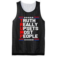 Trump Truth Really Upset Most People Trump 2024 America Flag Mesh Reversible Basketball Jersey Tank