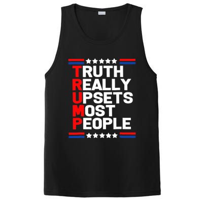 Trump Truth Really Upset Most People Trump 2024 America Flag PosiCharge Competitor Tank