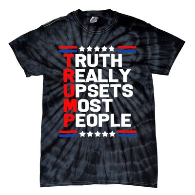 Trump Truth Really Upset Most People Trump 2024 America Flag Tie-Dye T-Shirt