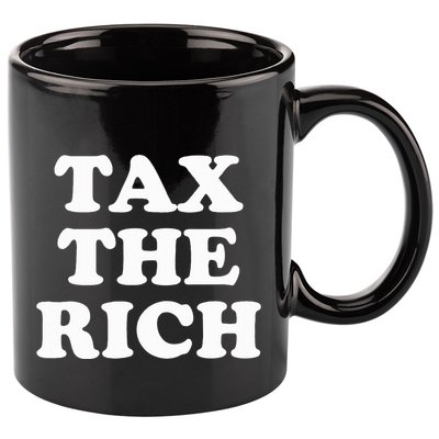 Tax The Rich 11oz C Handle Ceramic Mug