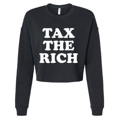 Tax The Rich Cropped Pullover Crew