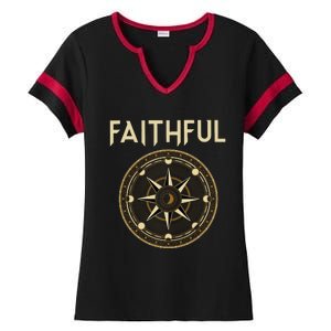 The Traitors Round Table. Traitor Or Faithful. Ladies Halftime Notch Neck Tee