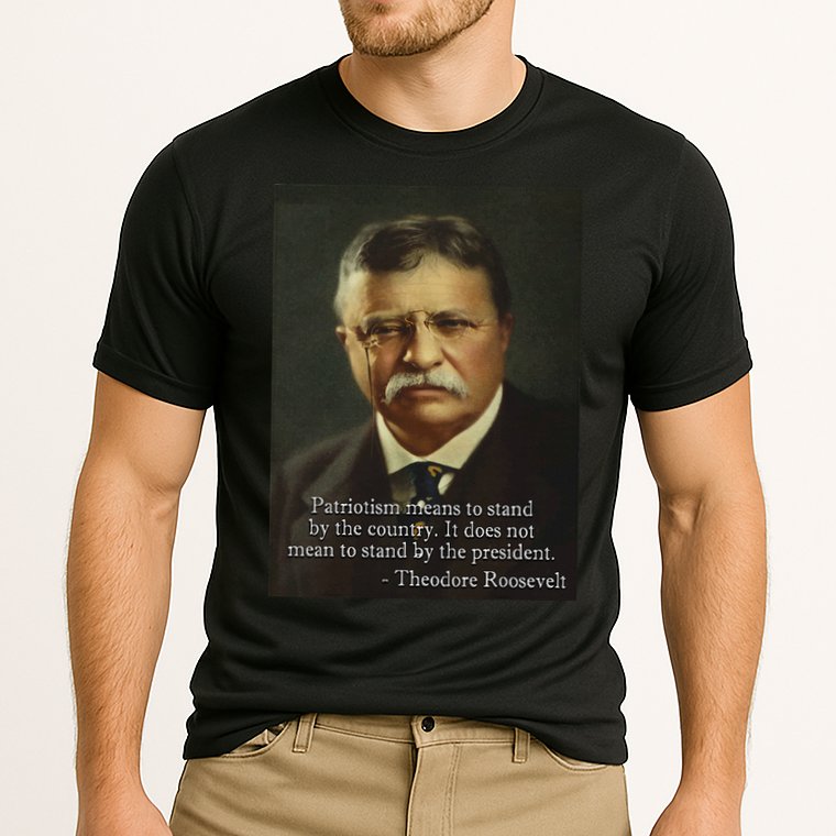 Theodore Teddy Roosevelt Meme Anti Trump Cooling Performance Crew T-Shirt