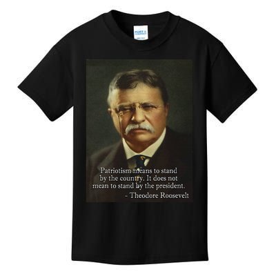 Theodore Teddy Roosevelt Meme Anti Trump Kids T-Shirt