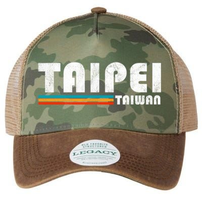 Taipei Taiwan Retro Vintage Travel Vacation Gift Legacy Tie Dye Trucker Hat