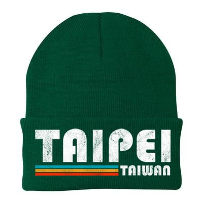 Taipei Taiwan Retro Vintage Travel Vacation Gift Knit Cap Winter Beanie