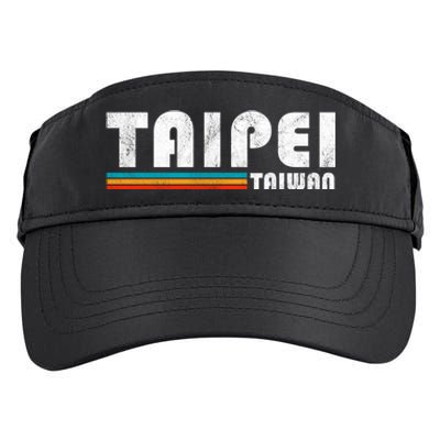 Taipei Taiwan Retro Vintage Travel Vacation Gift Adult Drive Performance Visor