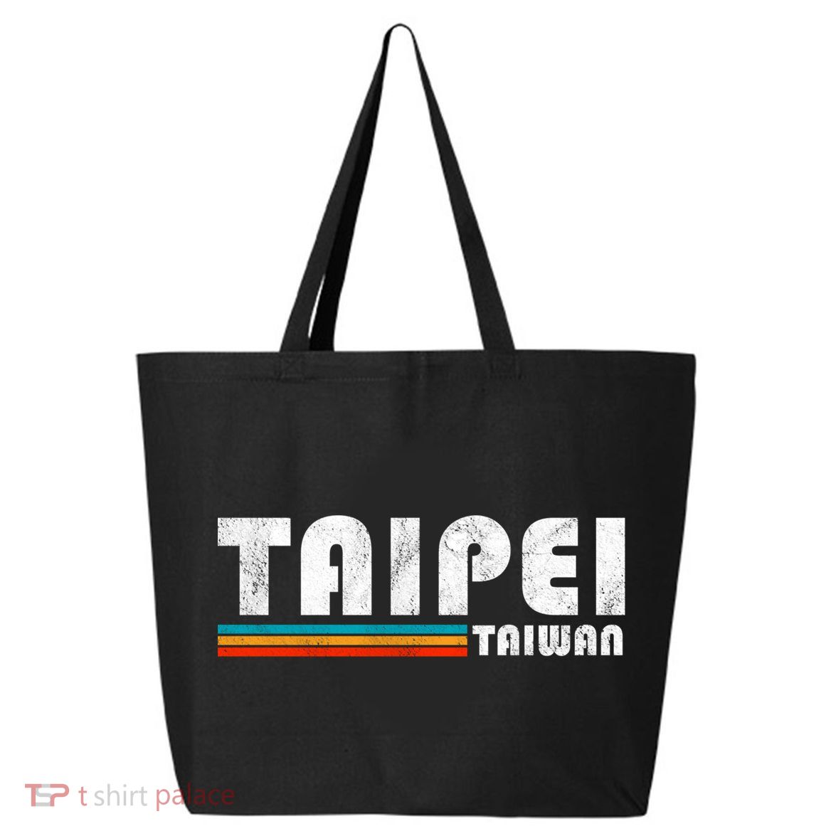 Taipei Taiwan Retro Vintage Travel Vacation Gift 25L Jumbo Tote