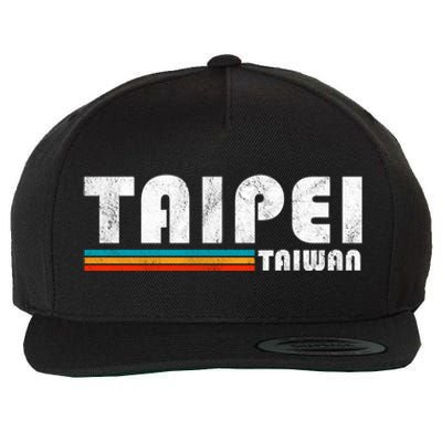 Taipei Taiwan Retro Vintage Travel Vacation Gift Wool Snapback Cap