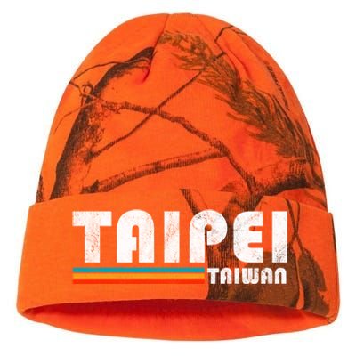 Taipei Taiwan Retro Vintage Travel Vacation Gift Kati Licensed 12" Camo Beanie