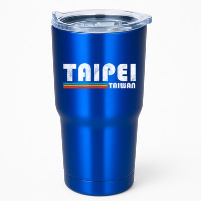 Taipei Taiwan Retro Vintage Travel Vacation Gift Tumbler