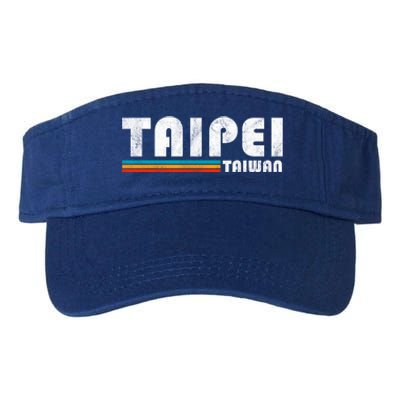 Taipei Taiwan Retro Vintage Travel Vacation Gift Valucap Bio-Washed Visor