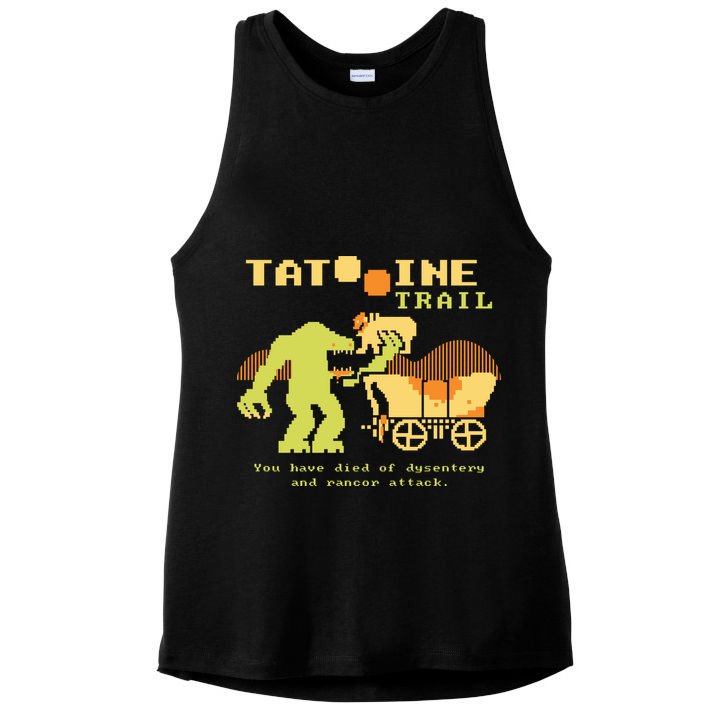 Tatoonie Trail Retro Gamer Ladies PosiCharge Tri-Blend Wicking Tank