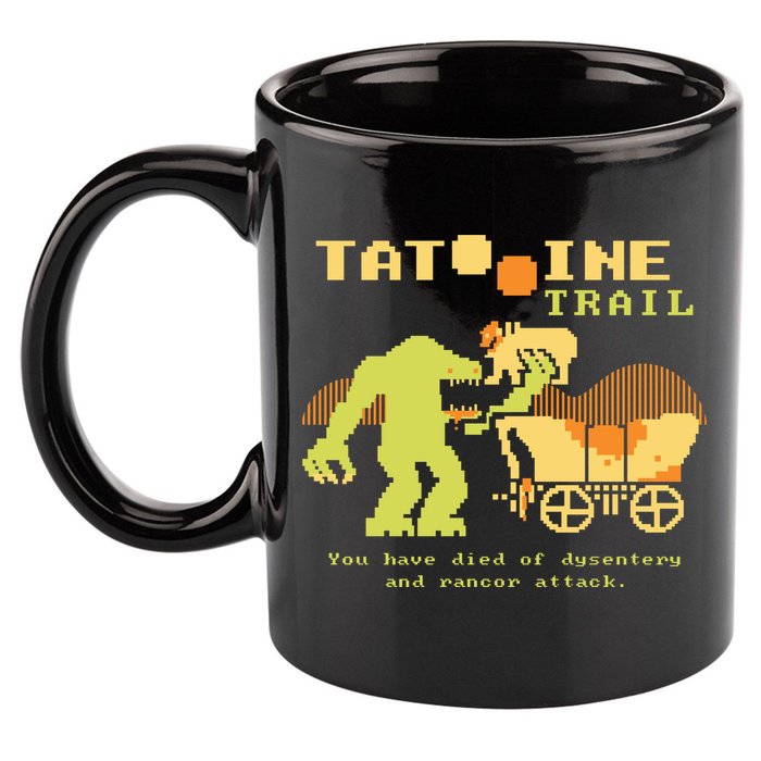 Tatoonie Trail Retro Gamer 11oz C Handle Ceramic Mug