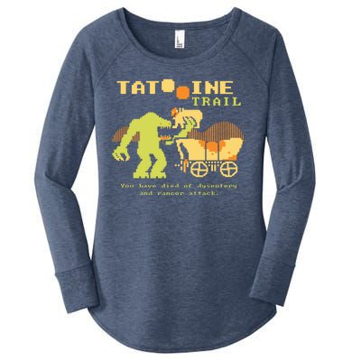 Tatoonie Trail Retro Gamer Women's Perfect Tri Tunic Long Sleeve Shirt