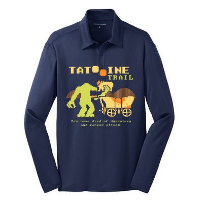 Tatoonie Trail Retro Gamer Silk Touch Performance Long Sleeve Polo