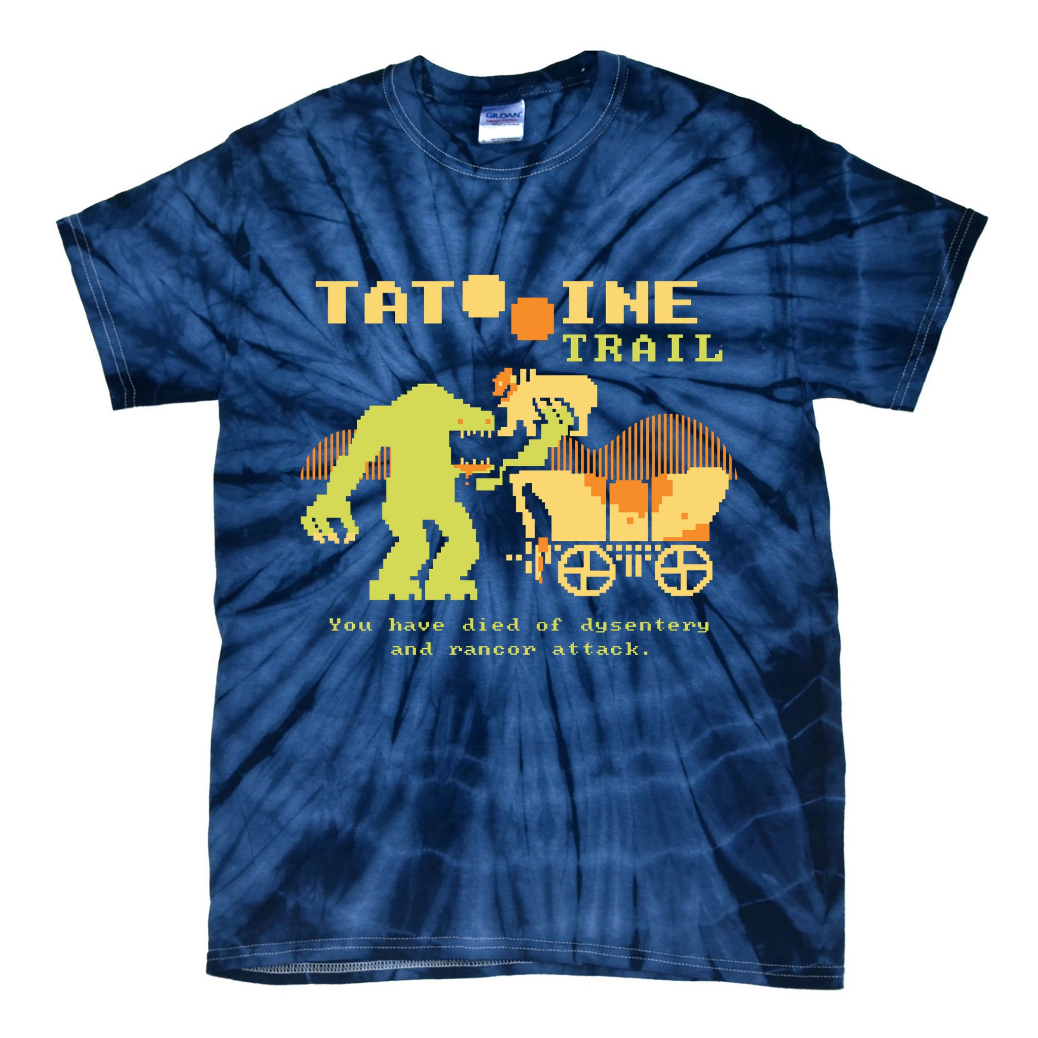 Tatoonie Trail Retro Gamer Tie-Dye T-Shirt